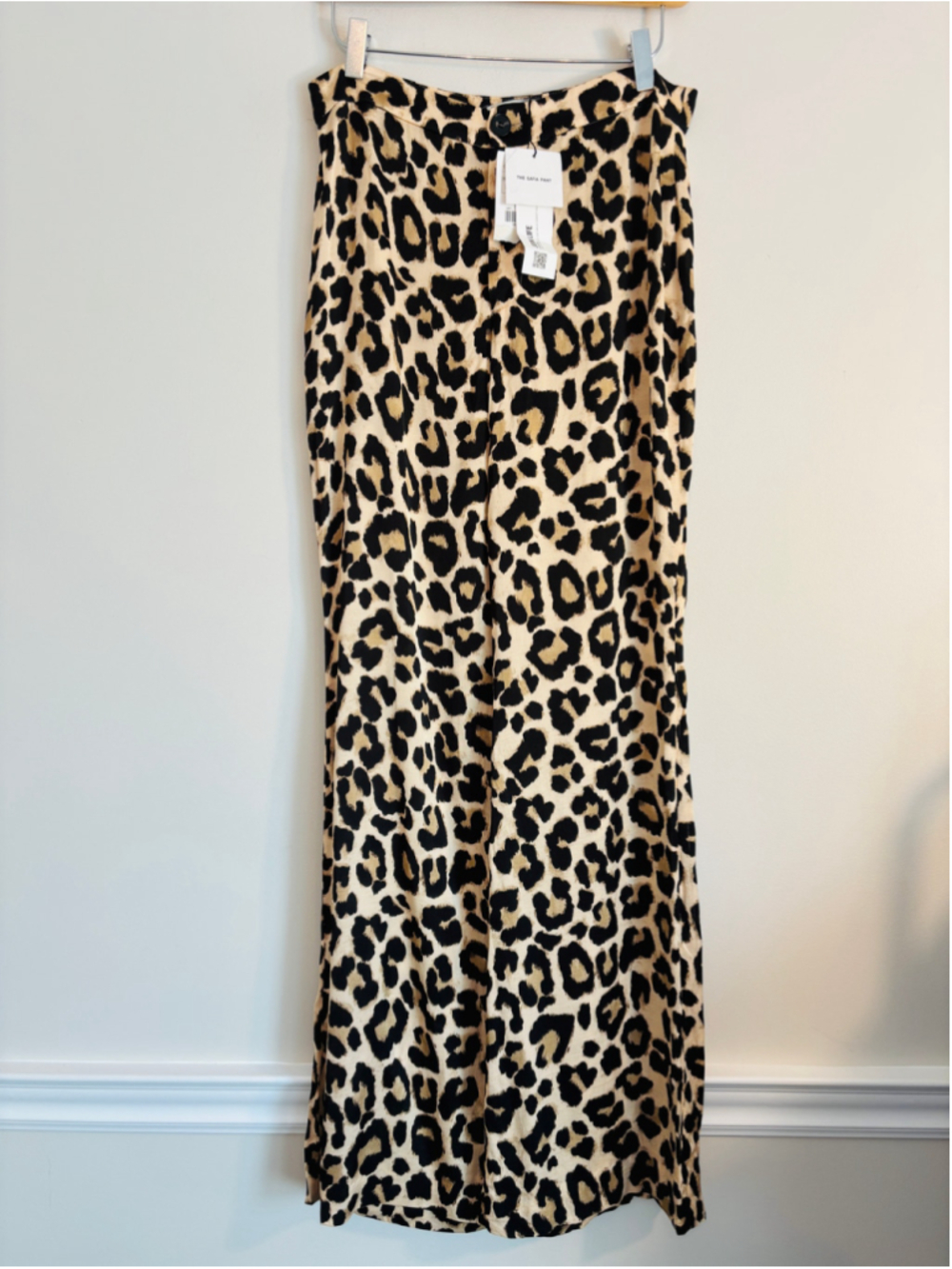Zara The Safia Leopard Print Trousers Size M Beige Black BNWT Mobwife Career